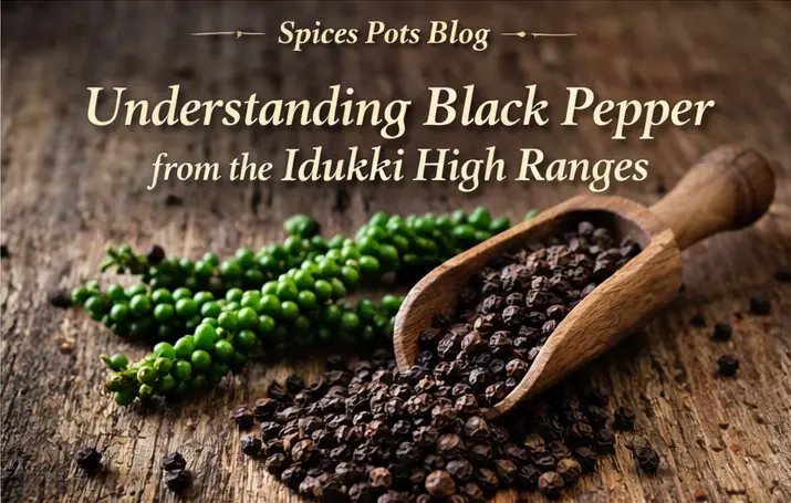 Understanding Black Pepper from the Idukki High Ranges